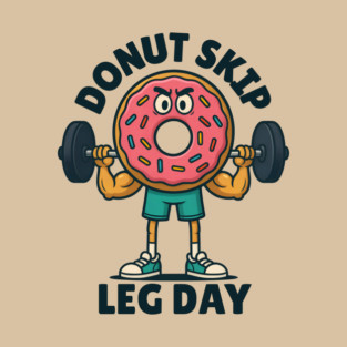 Donut Skip Leg Workout T-Shirt