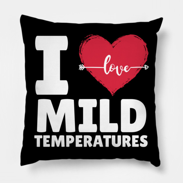 I Heart Mild Temperature Pillow by The WYLD Tribe