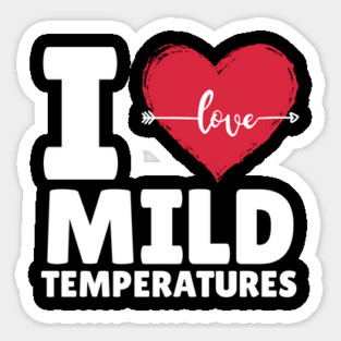 I Heart Mild Temperature Magnet