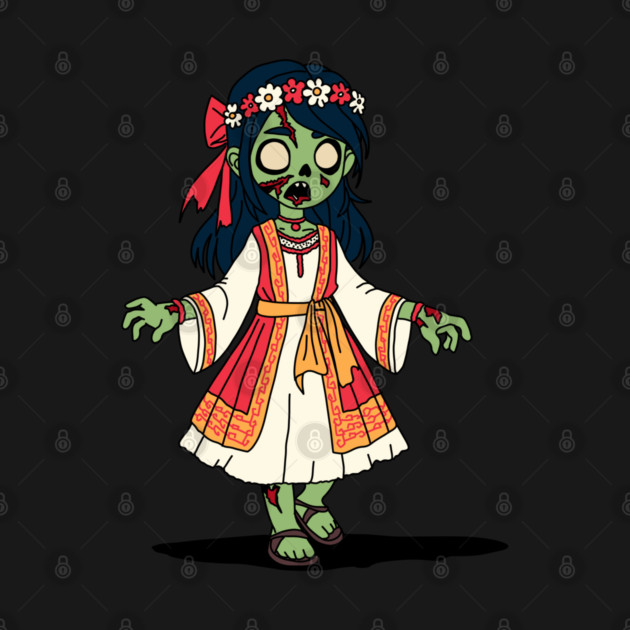 Cute Greek Zombie Girl by H. R. Sinclair