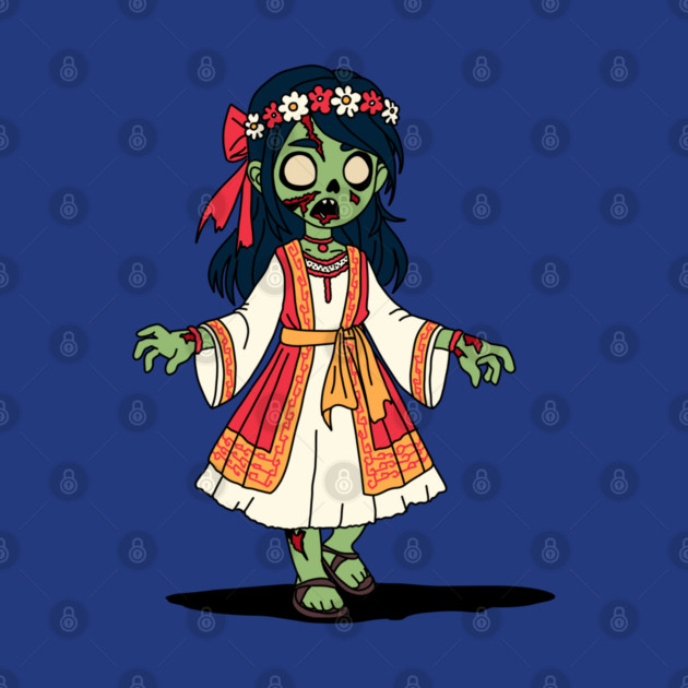 Cute Greek Zombie Girl by H. R. Sinclair