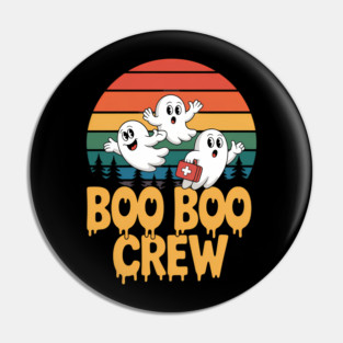 Boo Boo Crew Nurse Halloween Costume Ghost Scary Pin