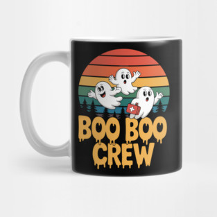 Boo Boo Crew Nurse Halloween Costume Ghost Scary Mug
