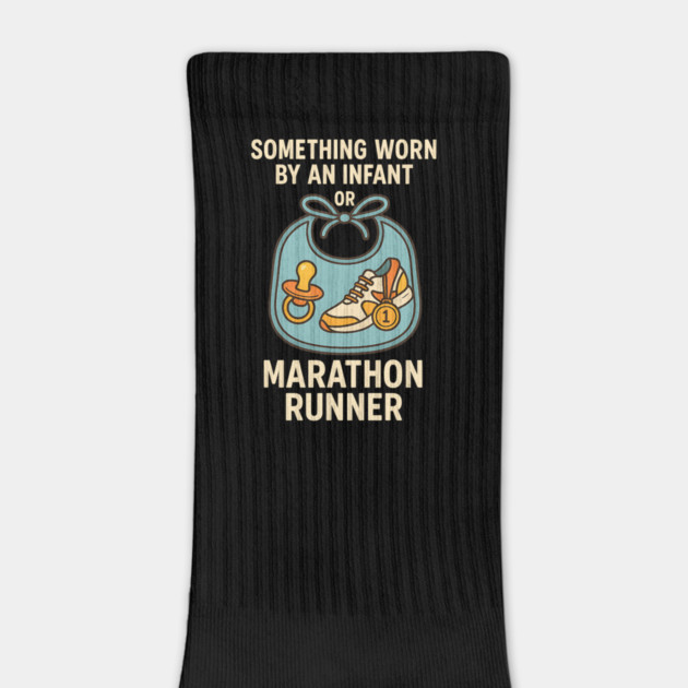 Bib Pun Design – Infant & Marathon Runner Humor Tee by ArtistTee ⭐⭐⭐⭐⭐