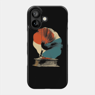 Retro Gramophone Vinyl Record Player Vintage Music Art Phone Case