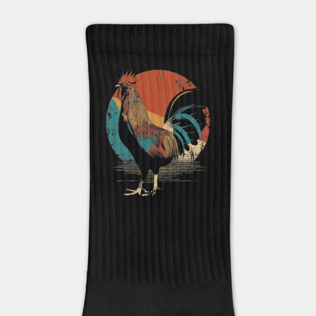 Vintage Rooster Illustration in a Classic Retro Style by TuncGK