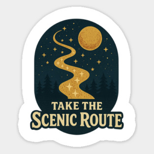 The Scenic Route Sticker