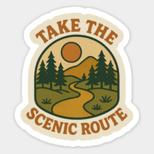 Scenic Route Sticker