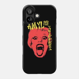 Red Silhouette Woman Scream Phone Case