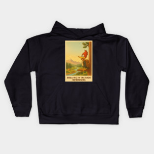 Breathe in the Great Outdoors Kids Hoodie