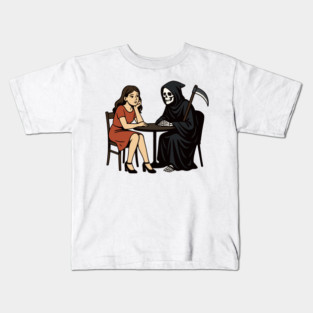 Date With The Grim Reaper Kids T-Shirt