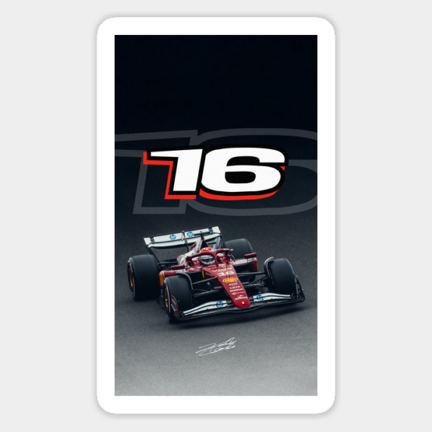 Charles Leclerc - Fade Magnet by krynxr@gmail.com
