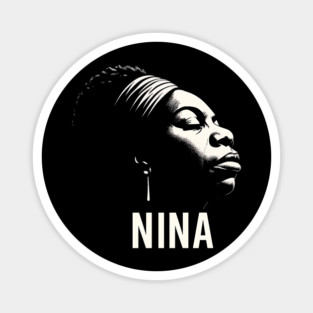 Nina Simone – Legendary Singer & Activist, Black History Month Shirt, Jazz Soul Music Icon Graphic Tee Magnet