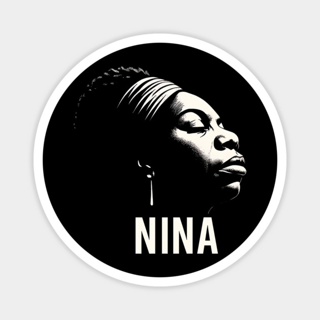 Nina Simone – Legendary Singer & Activist, Black History Month Shirt, Jazz Soul Music Icon Graphic Tee Magnet by UrbanLifeApparel
