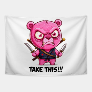 Bear Cartoon Tapestry