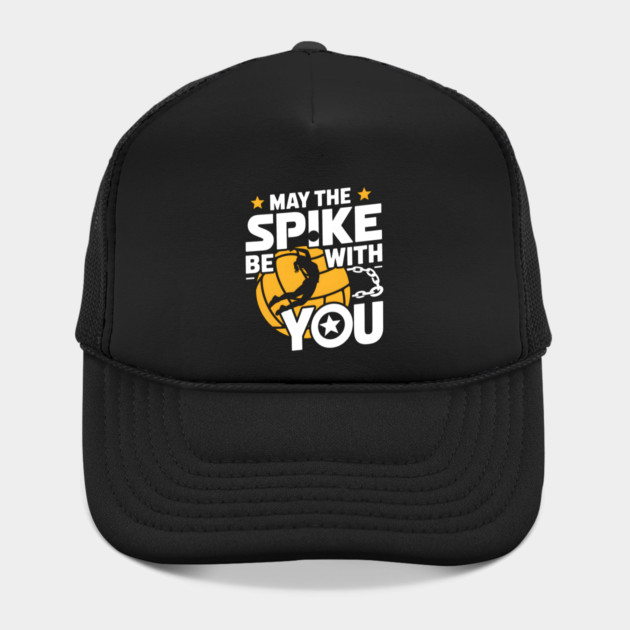 May The Spike Be With You Volleyball Funny by MakerMind8.2