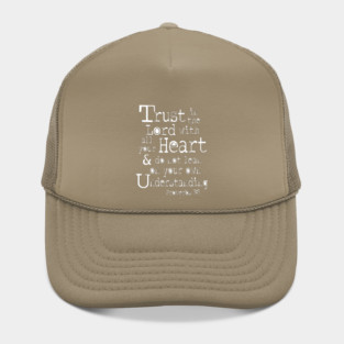 Trust in the Lord with All Your Heart - Proverbs 3:5 Inspirational Graphic Hat