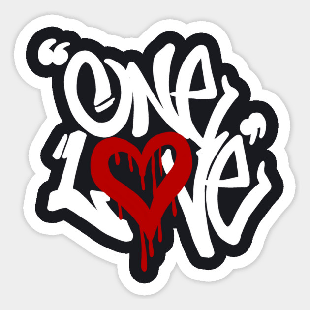 One Love - Philippians 2:2 Sticker by Charles's Store 8