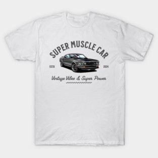 Classic Ford Mustang | Vintage Car Art T-Shirt