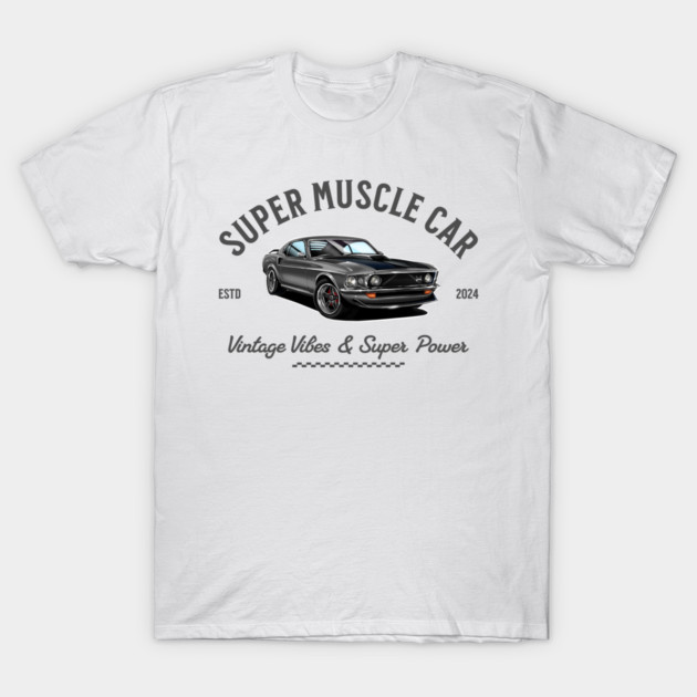 Classic Ford Mustang | Vintage Car Art T-Shirt by monsalveautos