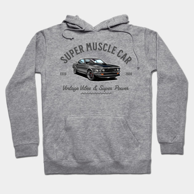 Classic Ford Mustang | Vintage Car Art Hoodie by monsalveautos