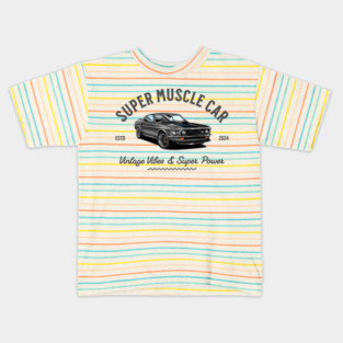 Classic Ford Mustang | Vintage Car Art Kids T-Shirt