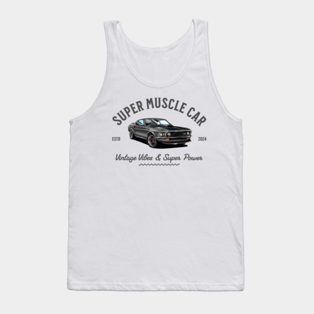 Classic Ford Mustang | Vintage Car Art Tank Top by monsalveautos