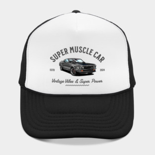 Classic Ford Mustang | Vintage Car Art Hat