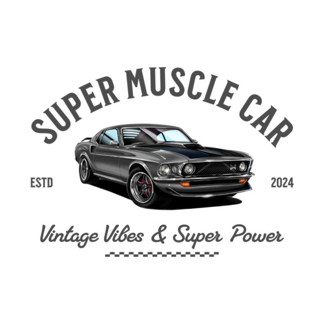 Classic Ford Mustang | Vintage Car Art by monsalveautos