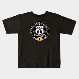 Route 66 Centennial Special Edition design Kids T-Shirt