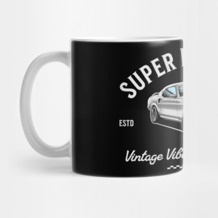 Classic Ford Mustang – Drawing | Vintage Car Art Mug