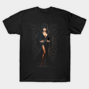 Elvira T-Shirt – Mistress of the Dark Cult Classic Horror Tee T-Shirt