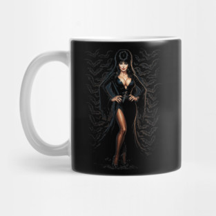 Elvira T-Shirt – Mistress of the Dark Cult Classic Horror Tee Mug