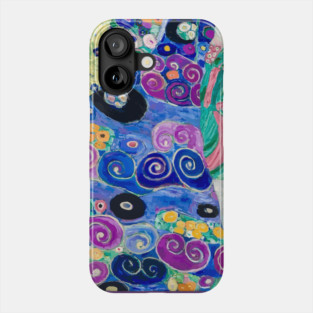 Detail of The Maiden by Gustav Klimt Phone Case