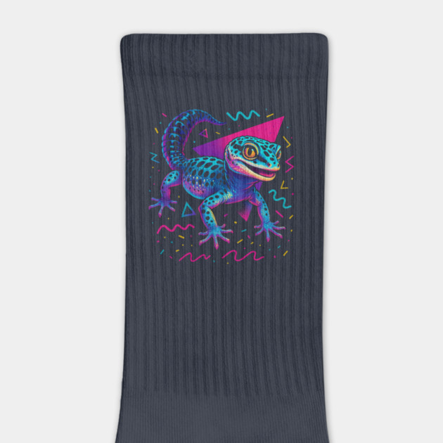 Retro Neon Mack Snow Leopard Gecko by Reptiq's Store
