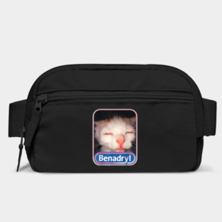 Benadryl Cat Meme Weird Adult Humor Funny Bag