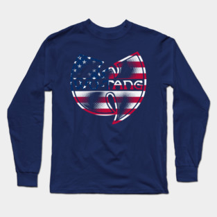Wutang Clan USA flag tattoo Long Sleeve T-Shirt