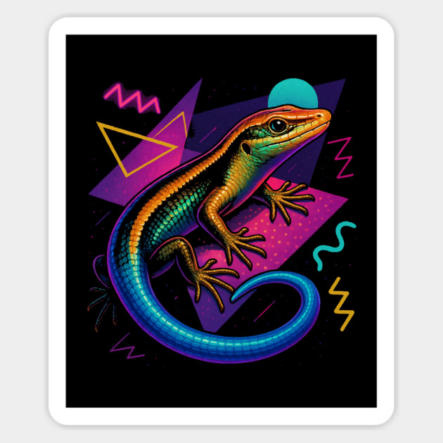 Blue Tail Skink Magnet by Reptiq's Store