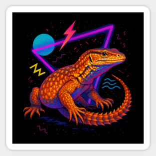Retro Neon Ackie Monitor Sticker