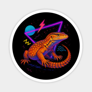 Retro Neon Ackie Monitor Magnet