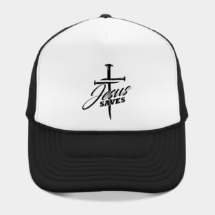 Jesus Saves Cross Shirt - Christian Faith Bible Verse Graphic Hat