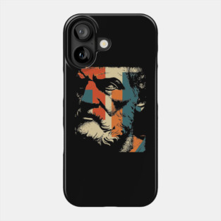 Aristotle Greek Philosopher Portrait | Philosophy Major Student Gift Phone Case