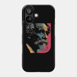 Charles Dickens Victorian Author Portrait | English Major Gift Phone Case