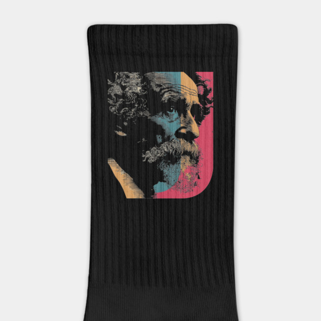 Charles Dickens Victorian Author Portrait | English Major Gift by TuncGK