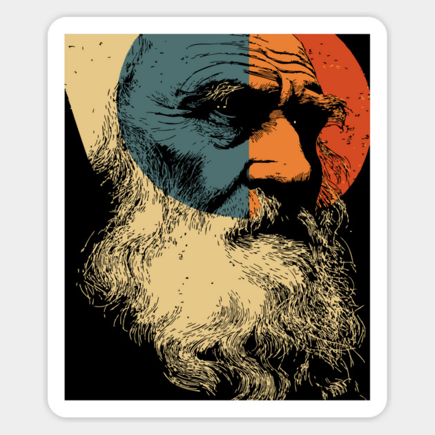 Leonardo Da Vinci Renaissance Man Art | Art History Gift Magnet by TuncGK