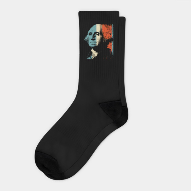 George Washington First US President | American History Gift Socks by TuncGK