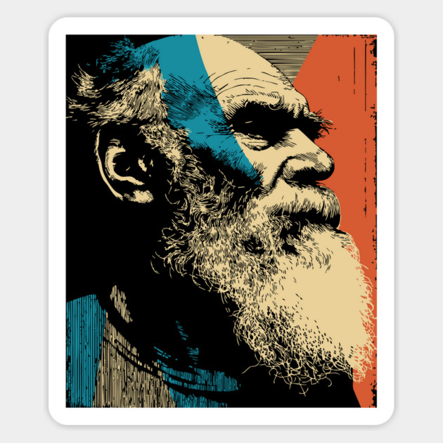 Leo Tolstoy Russian Author Portrait | Classic Literature Gift Magnet by TuncGK