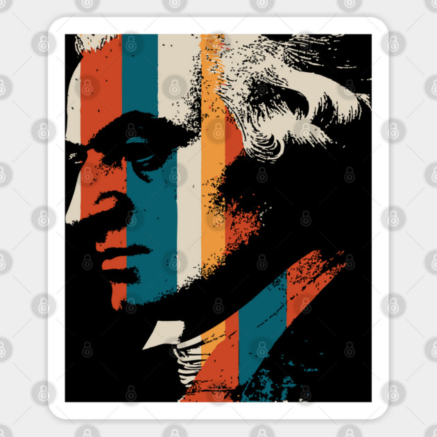 Wolfgang Amadeus Mozart Composer | Classical Music Fan Gift Sticker by TuncGK