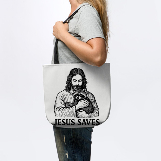 Jesus Saves Raccoon Religious Humor Meme by Anticorporati