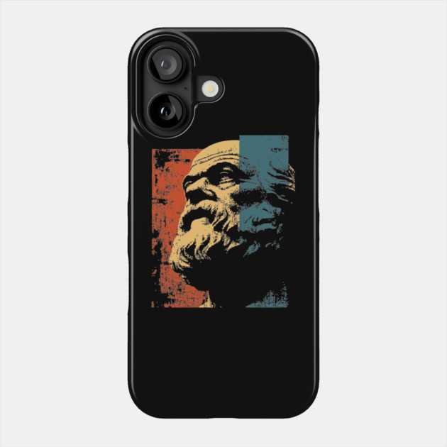 Socrates, Father of Western Philosophy | Thinker's Gift Phone Case by TuncGK